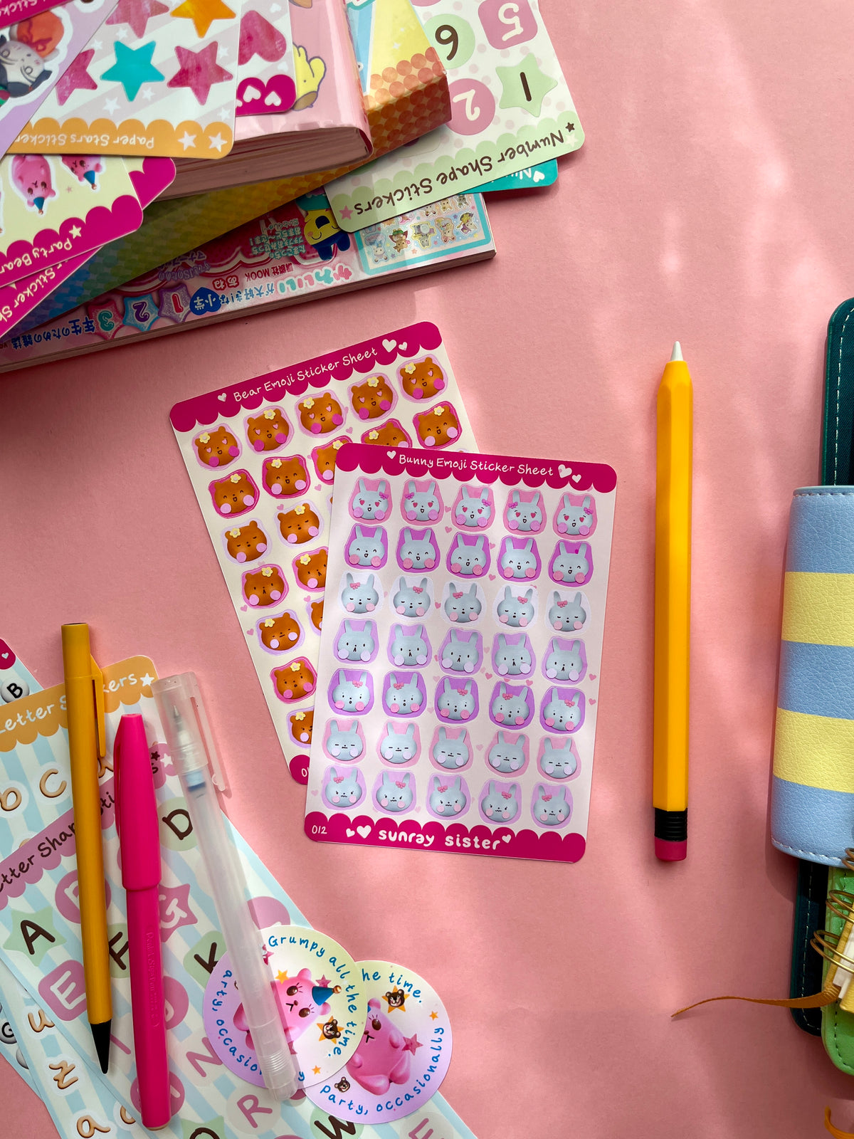 Bunny Emoji Sticker Sheet