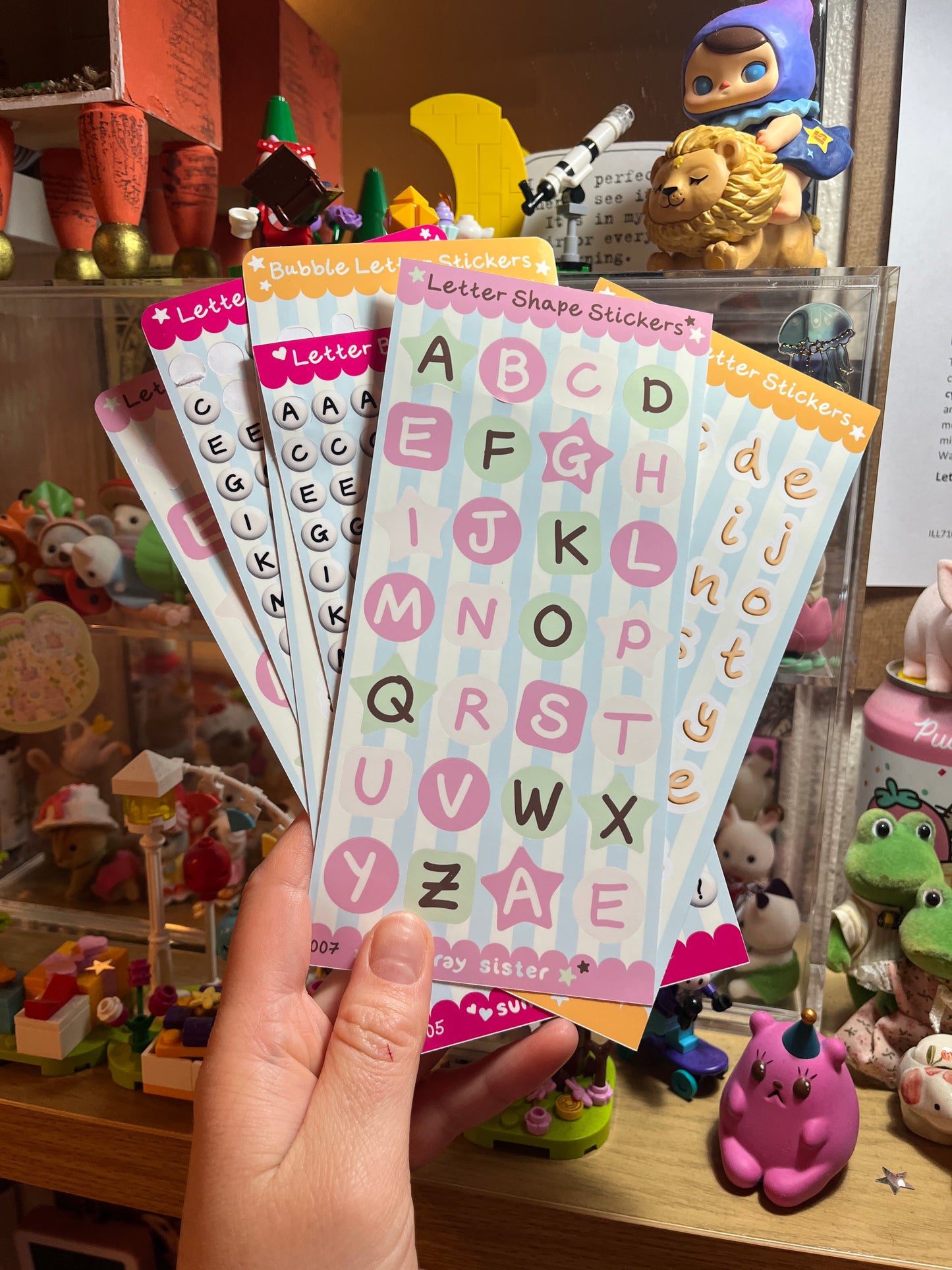 Pastel Alphabet Sticker Sheet