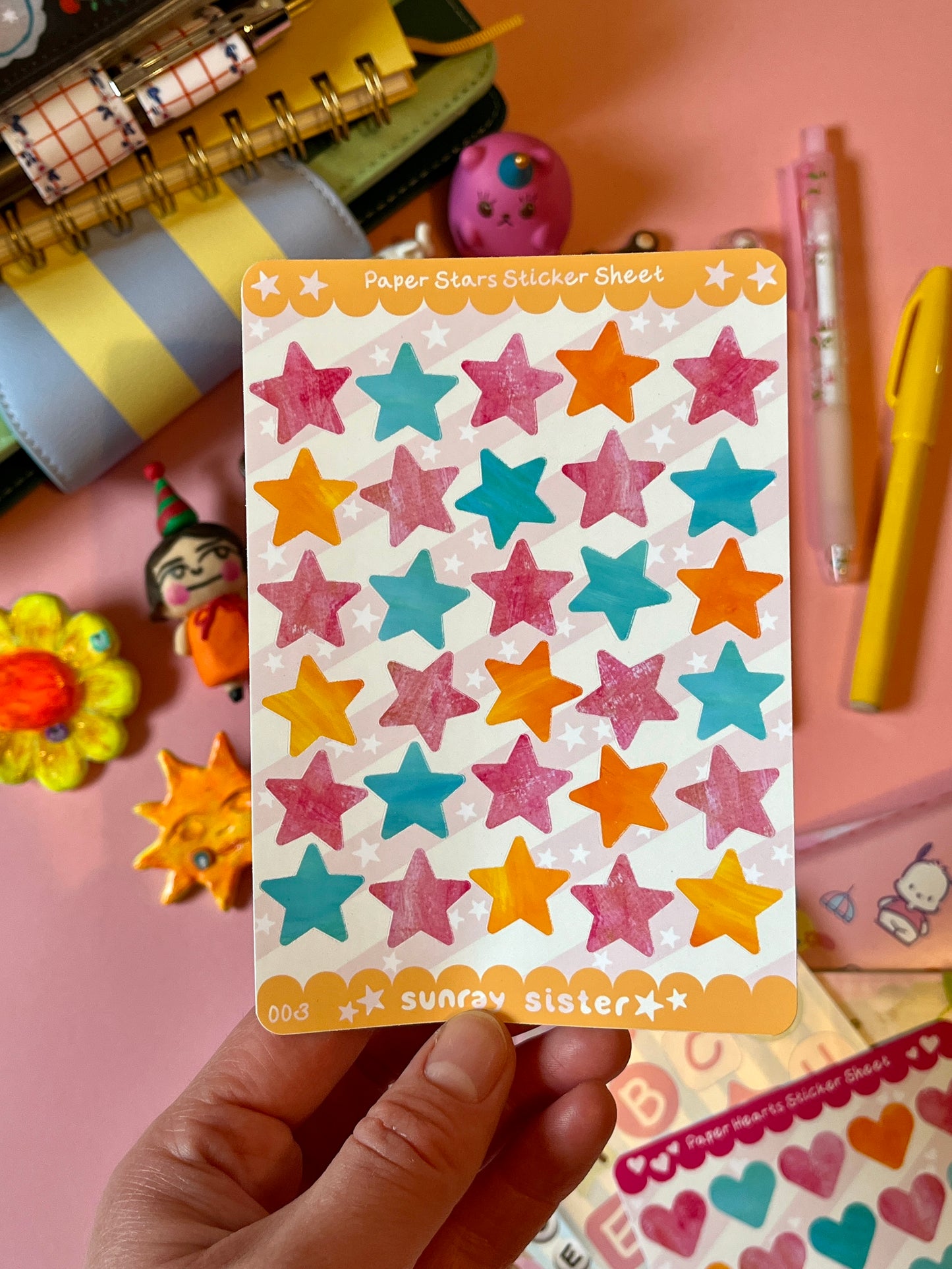 Colourful Stars Sticker Sheet